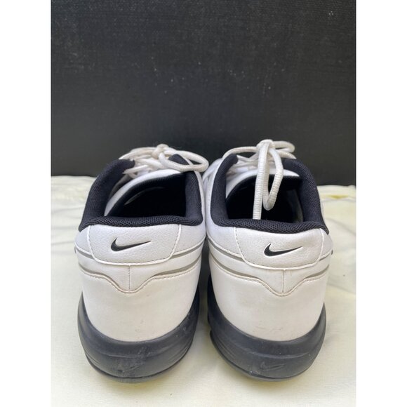 Nike Mens Leather Golf Shoes White Black Size 10.5 SKU 6444 main image 4